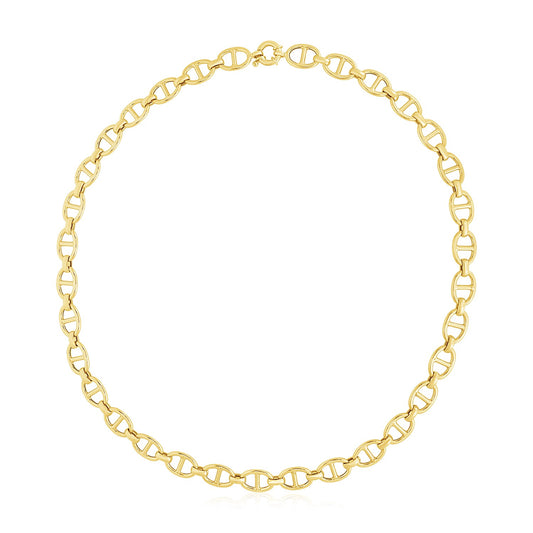 14k Yellow Gold High Polish Mariner Link Chain (8.80 mm)