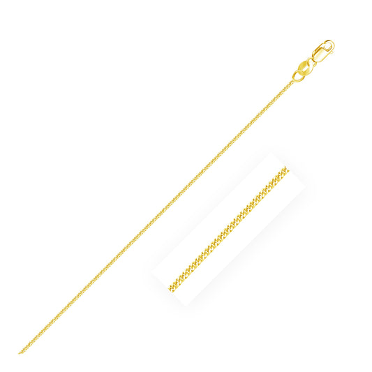 10k Yellow Gold Gourmette Chain 1.0mm (1.00 mm)