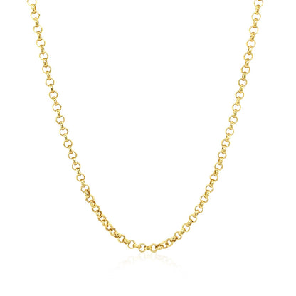 14k Yellow Gold Rolo Chain (2.5 mm)