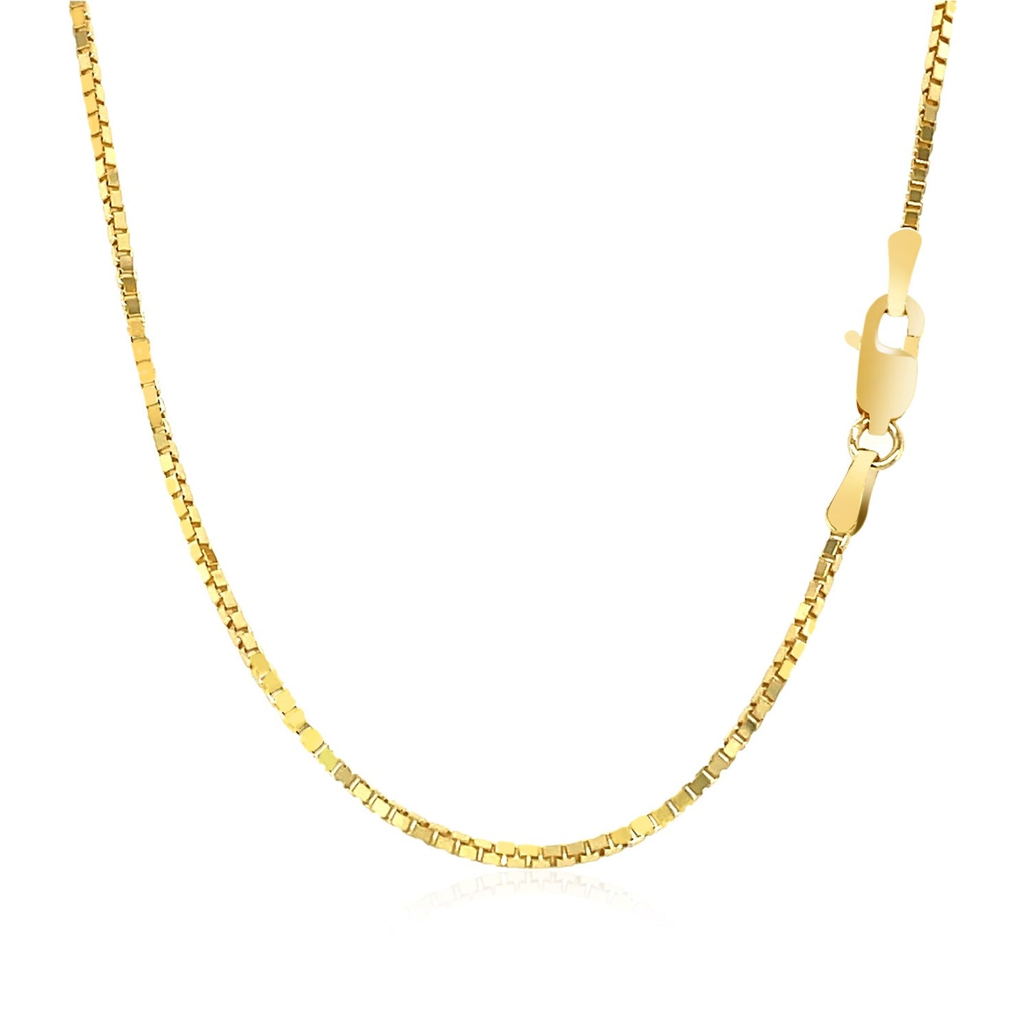 14k Yellow Gold Classic Box Chain (1.1 mm)