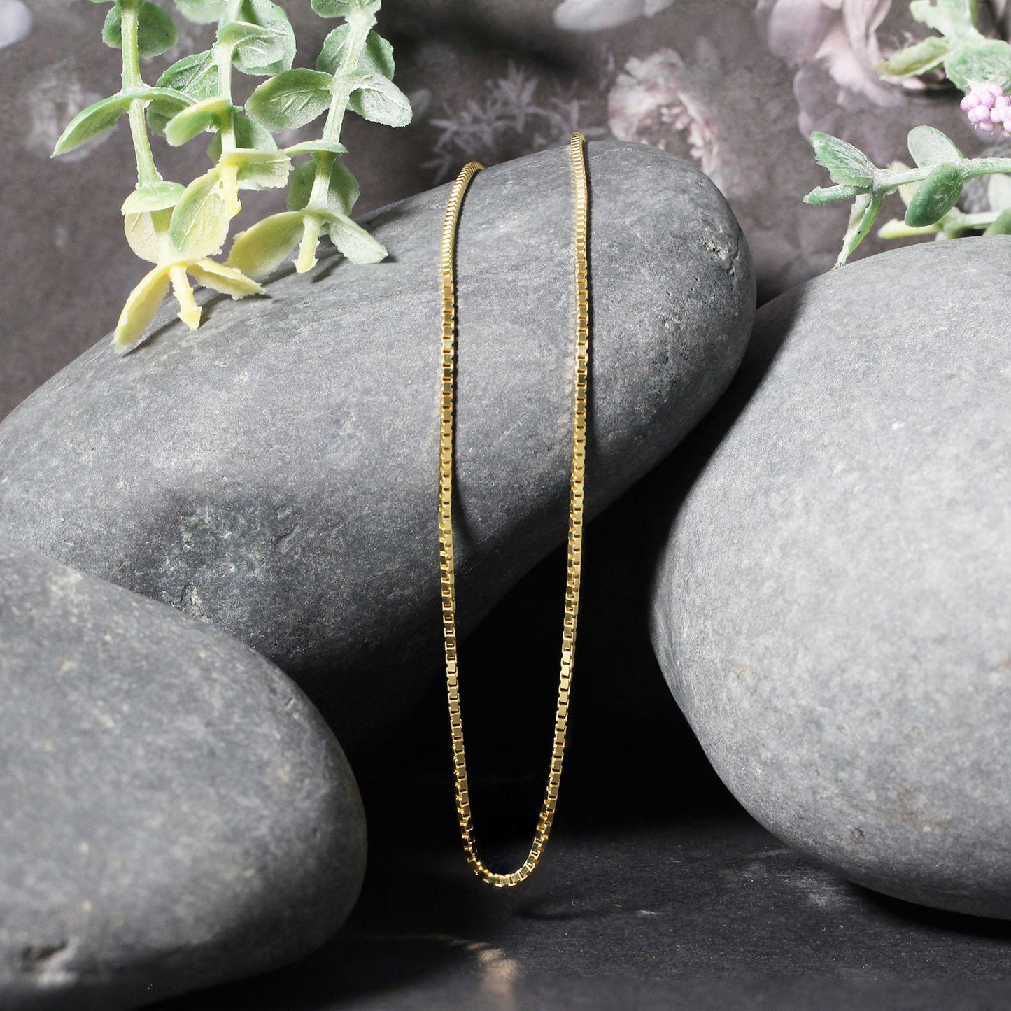 14k Yellow Gold Classic Box Chain (1.1 mm)