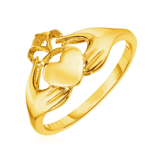 14k Yellow Gold Claddagh Ring(1.60 mm)