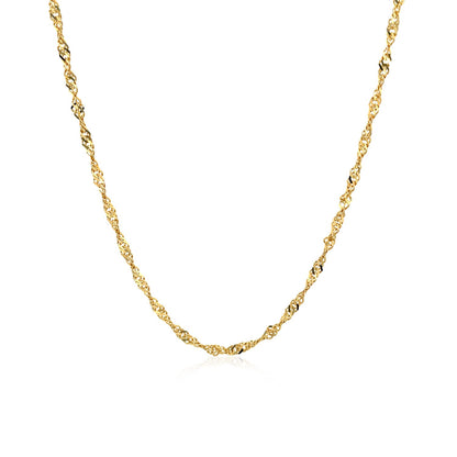 14k Yellow Gold Singapore Chain (1.80 mm)