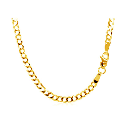 10k Yellow Gold Curb Chain (2.60 mm)