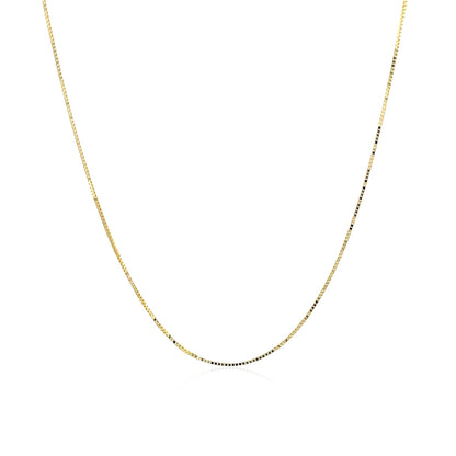 10k Yellow Gold Classic Box Chain (0.45 mm)