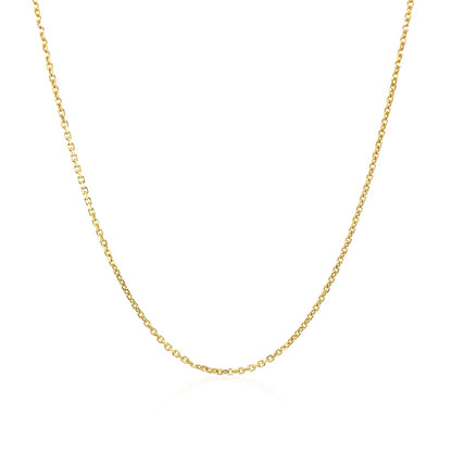 10k Yellow Gold Cable Chain (1.10 mm)