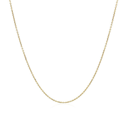 10k Yellow Gold Cable Link Chain (0.50 mm)