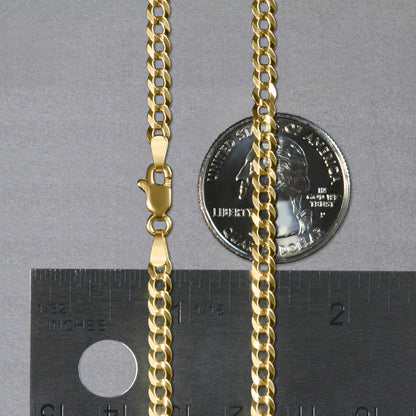 10k Yellow Gold Curb Chain (3.60 mm)