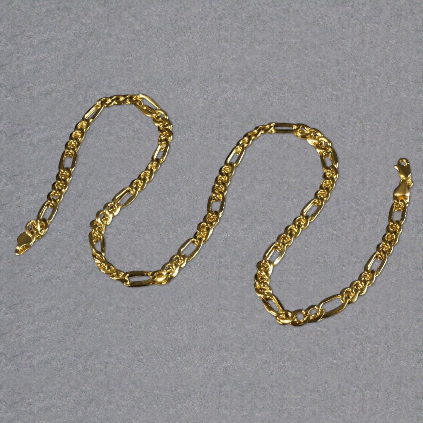 10k Yellow Gold Lite Figaro Chain (5.60 mm)