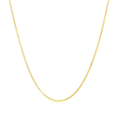 10k Yellow Gold Classic Box Chain (0.78 mm)