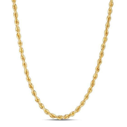 14k Yellow Gold Light Rope Chain (3.7 mm)