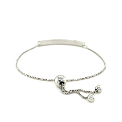 Sterling Silver Adjustable I Love You to the Moon and Back Bracelet (1.20 mm)