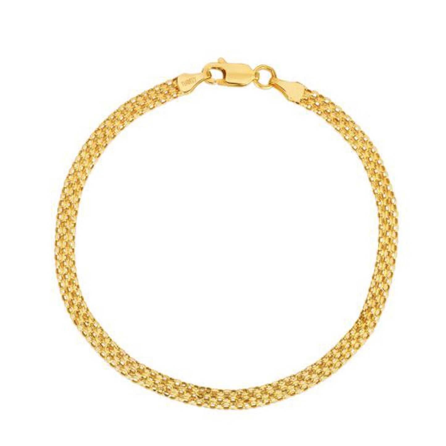 14k Yellow Gold Bismark Bracelet (3.50 mm)