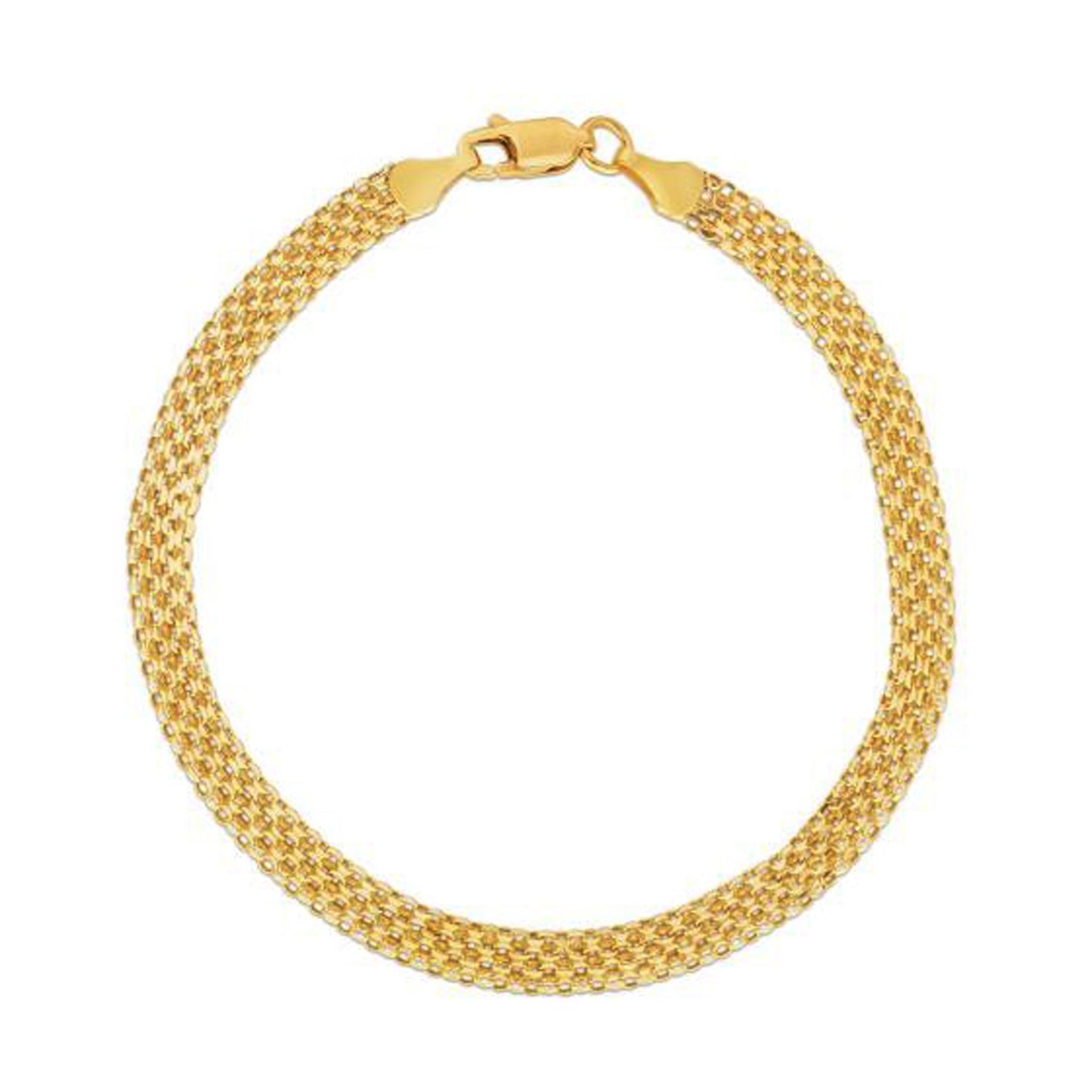 14k Yellow Gold Bismark Bracelet (4.70 mm)