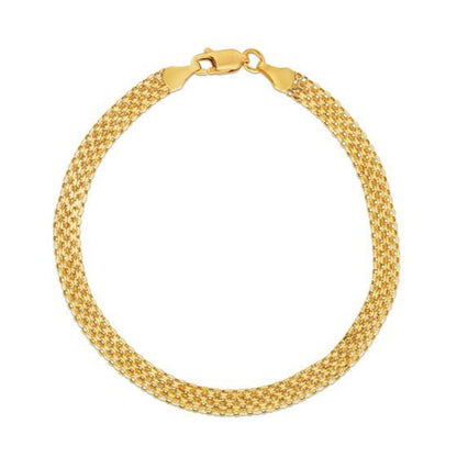 14k Yellow Gold Bismark Bracelet (4.70 mm)