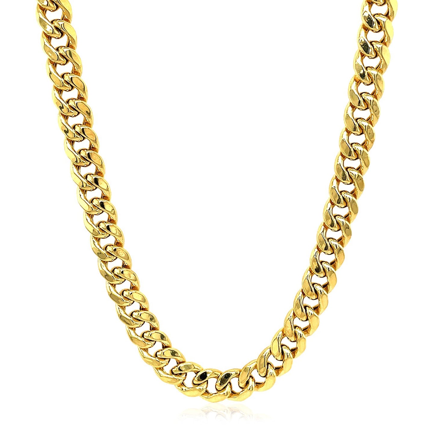 10k Yellow Gold Semi Solid Miami Cuban Chain (5.00 mm)