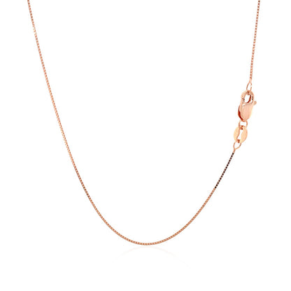 14k Rose Gold Classic Box Chain (0.60 mm)