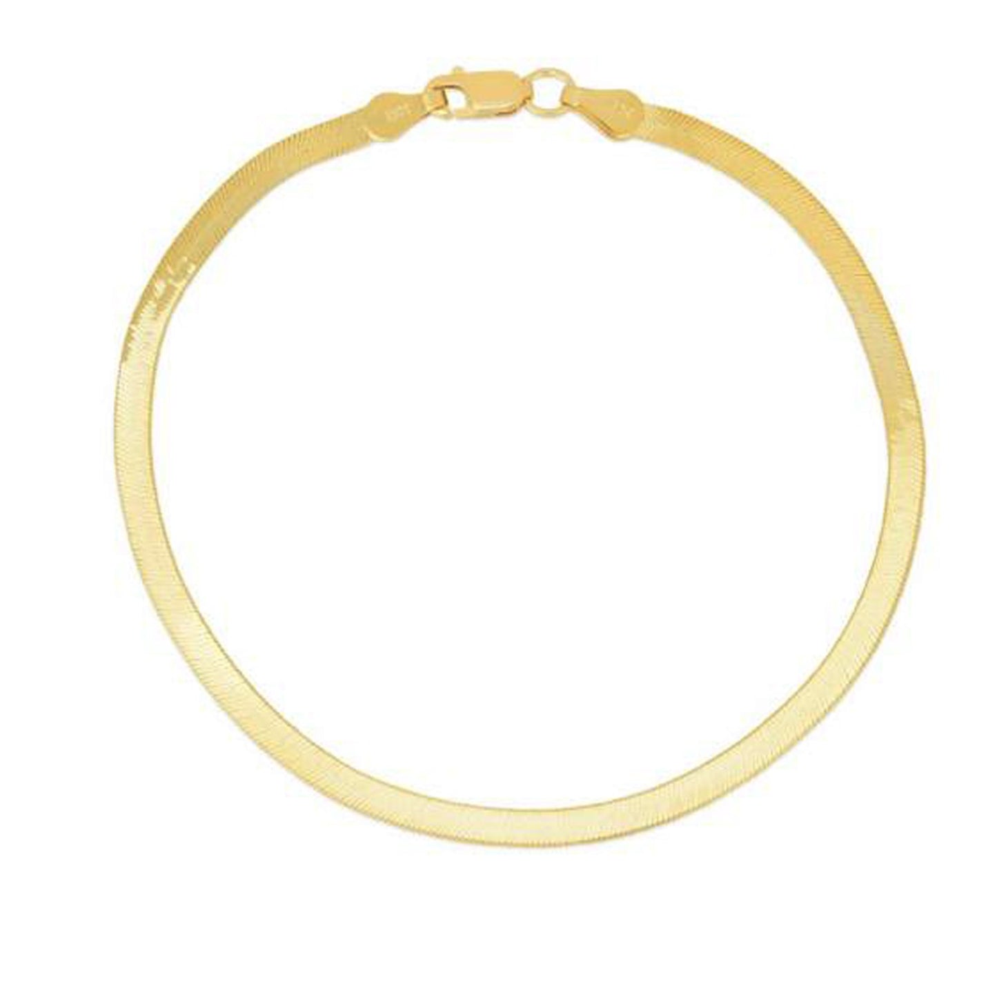 14k Yellow Gold Super Flex Herringbone Bracelet (1.50 mm)