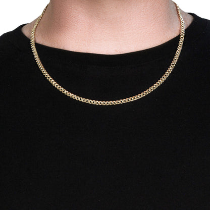 10k Yellow Gold Miami Cuban Semi Solid Chain (4.50 mm)