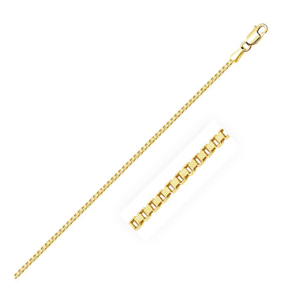 10k Yellow Gold Classic Box Chain (1.40 mm)