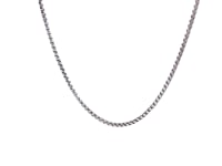 Sterling Silver Rhodium Plated Round Box Chain (1.30 mm)