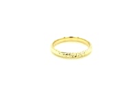 14k Yellow Gold Textured Comfort Fit Wedding Band(2.50 mm)