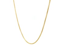 14k Yellow Gold Round Box Chain (1.3 mm)