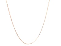 14k Rose Gold Diamond Cut Cable Link Chain (0.68 mm)