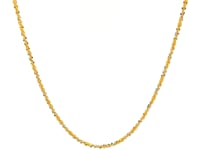 14k White and Yellow Gold Two Tone Sparkle Chain (1.50 mm)