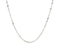 14k White Gold Singapore Chain (1.30 mm)