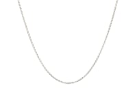 14k White Gold Diamond Cut Rolo Chain (1.10 mm)