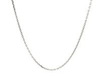 Sterling Silver Rhodium Plated Cable Chain (1.10 mm)