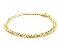 10k Yellow Gold Classic Miami Cuban Solid Bracelet (4.90 mm)