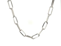 Sterling Silver Paperclip Chain Necklace