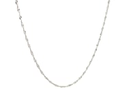 14k White Gold Singapore Chain (1.10 mm)