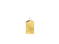 14K Yellow Gold Tag Pendant