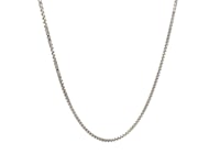 Sterling Silver Rhodium Plated Box Chain (1.30 mm)