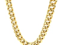 10k Yellow Gold Semi Solid Miami Cuban Chain (10.70 mm)