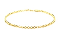 14k Yellow Gold Rolo Bracelet  (2.50 mm)