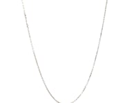 10k White Gold Cable Link Chain (0.50 mm)