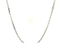 14k White Gold Diamond Cut Cable Link Chain (1.90 mm)