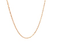 14k Rose Gold Solid Diamond Cut Rope Chain (1.60 mm)
