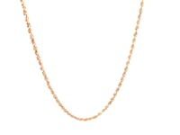 14k Rose Gold Solid Diamond Cut Rope Chain (1.60 mm)