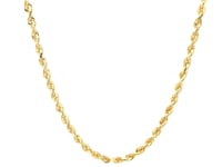 10k Yellow Gold Solid Diamond Cut Rope Chain (2.75 mm)