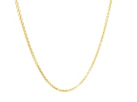 14k Yellow Gold Round Cable Link Chain (1.5 mm)