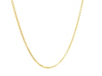 14k Yellow Gold Round Cable Link Chain (1.50 mm)