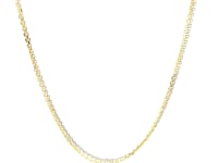 14k Two-Tone Double Strand Cable Pendant Chain (1.10 mm)