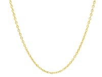14k Yellow Gold Round Cable Link Chain (1.50 mm)