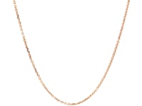 14k Rose Gold Diamond Cut Cable Link Chain (1.10 mm)