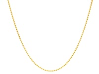 14k Yellow Gold Bead Chain 1.0mm (1.00 mm)